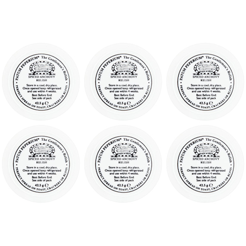 Patum Peperium Gentlemans Relish Spiced Anchovy (Bulk Buy Pack Of 6)