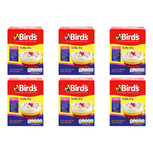 Birds Trifle Raspberry Serves 4-6 (Bulk Buy Pack Of 6)