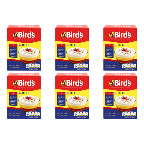 Birds Trifle Strawberry Serves 4-6 (Bulk Buy Pack Of 6)