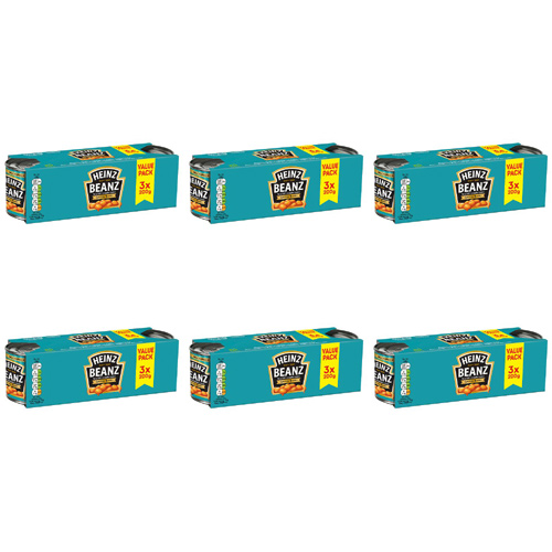 Heinz Baked Beans 3 Pack (Bulk Buy Pack Of 6)