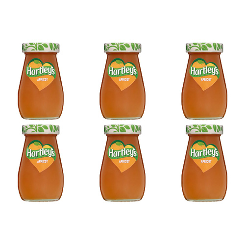 Hartleys Best Apricot Jam (Bulk Buy Pack Of 6)
