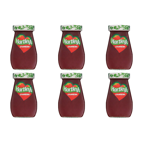 Hartleys Best Strawberry Jam (Bulk Buy Pack Of 6)