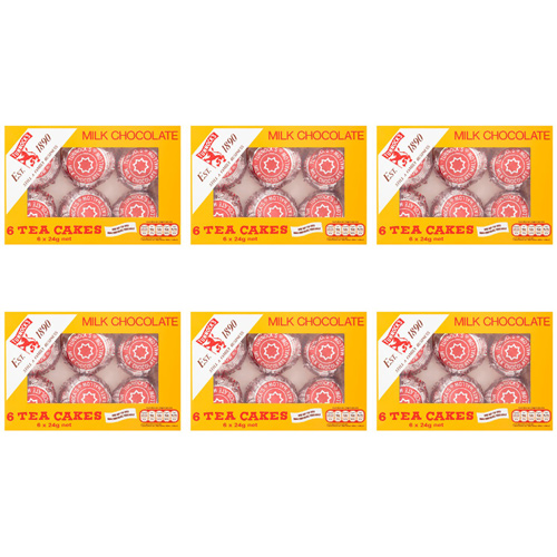 Tunnocks Chocolate Teacakes 6 Pack (Bulk Buy Pack Of 6)