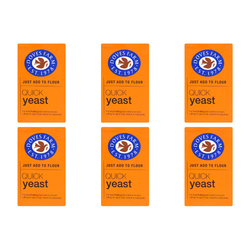 Doves Farm Quick Yeast (Bulk Buy Pack Of 6)