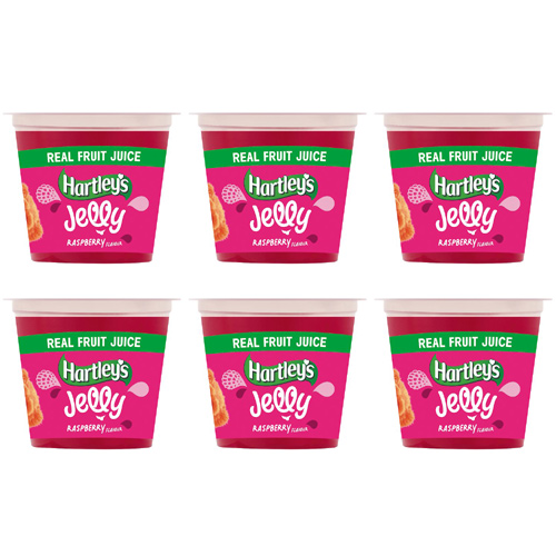 Hartleys RTE Jelly Raspberry (Bulk Buy Pack Of 6)