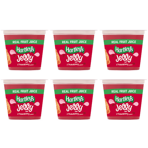 Hartleys RTE Jelly Strawberry (Bulk Buy Pack Of 6)