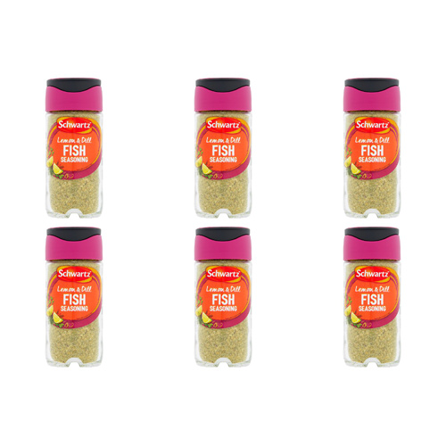 Schwartz Fish Seasoning Jar (Bulk Buy Pack Of 6)