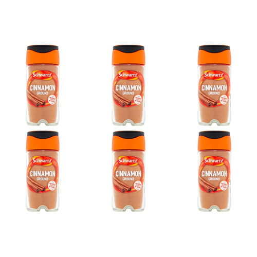 Schwartz Ground Cinnamon Jar (Bulk Buy Pack Of 6)