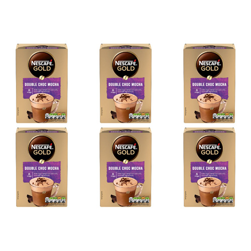 Nescafe Gold Double Choca Mocha 8 Sachets (Bulk Buy Pack Of 6)