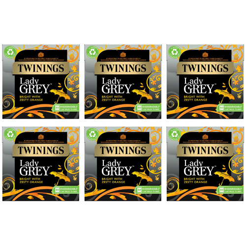Twinings Lady Grey Teabags 80 (Bulk Buy Pack Of 6)