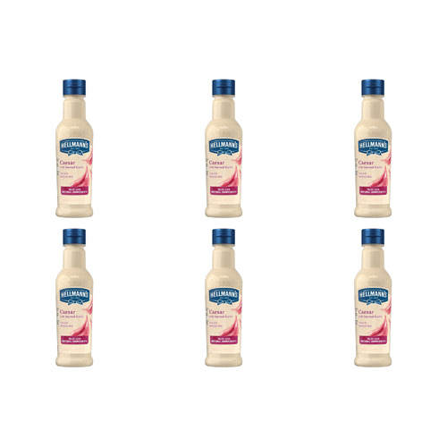 Hellmanns Real Caesar Dressing & Dip (Bulk Buy Pack Of 6)