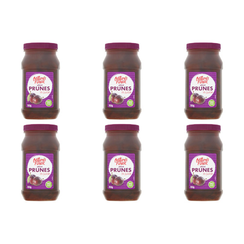 Natures Finest Pitted Prunes in Juice (Bulk Buy Pack Of 6)