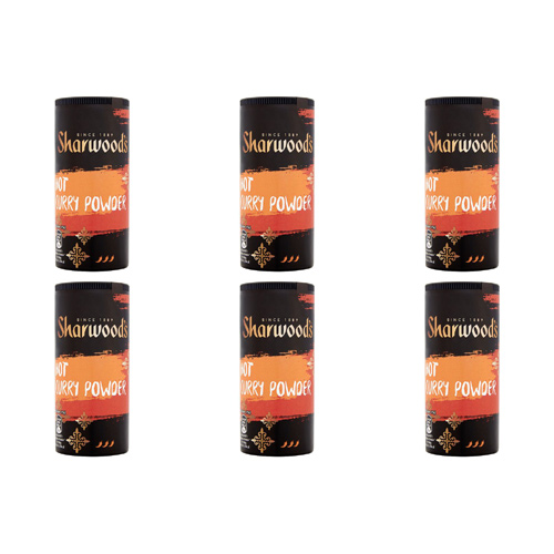 Sharwoods Hot Curry Powder (Bulk Buy Pack Of 6)