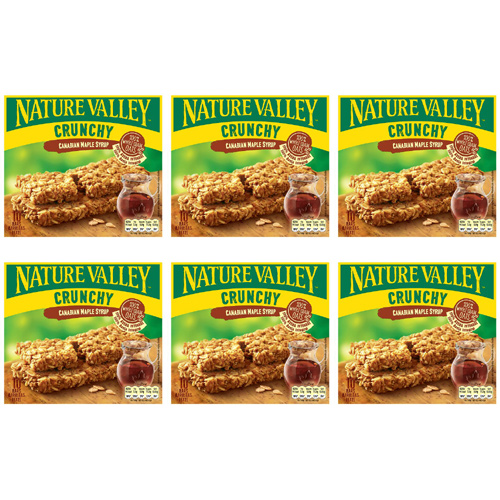 Nature Valley Granola Bars Maple Syrup 5 Pack (Bulk Buy Pack Of 6)