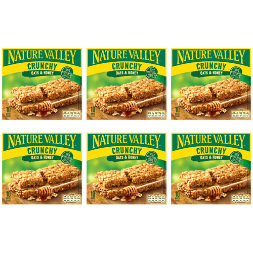 Nature Valley Granola Bars Oat and Honey 5 Pack (Bulk Buy Pack Of 6)