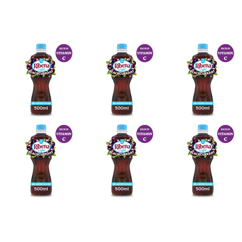 Ribena Blackcurrant Light Bottle (Bulk Buy Pack Of 6)