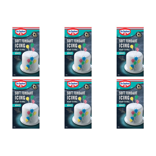 Dr. Oetker Soft Fondant Icing Ready To Roll White (Bulk Buy Pack Of 6)