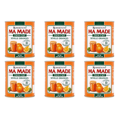 Mamade Prepared Oranges Thin Cut (Bulk Buy Pack Of 6)