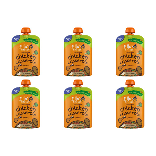 Ellas Kitchen 7 Month Chicken Casserole (Bulk Buy Pack Of 6)