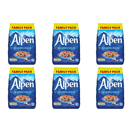 Alpen No Added Sugar Large (Bulk Buy Pack Of 6)