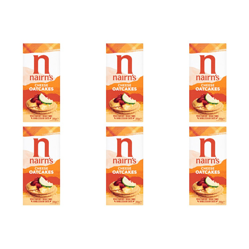 Nairns Cheese Oatcakes (Bulk Buy Pack Of 6)