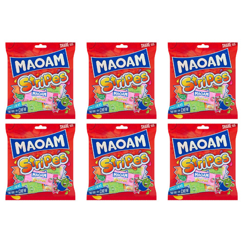 Haribo Maoam Stripes (Bulk Buy Pack Of 6)