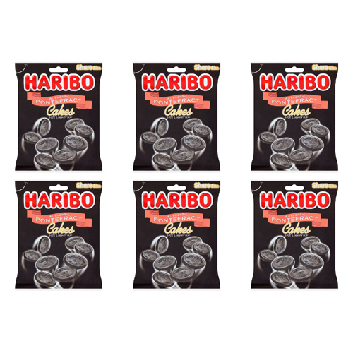 Haribo Pontefract Cakes (Bulk Buy Pack Of 6)