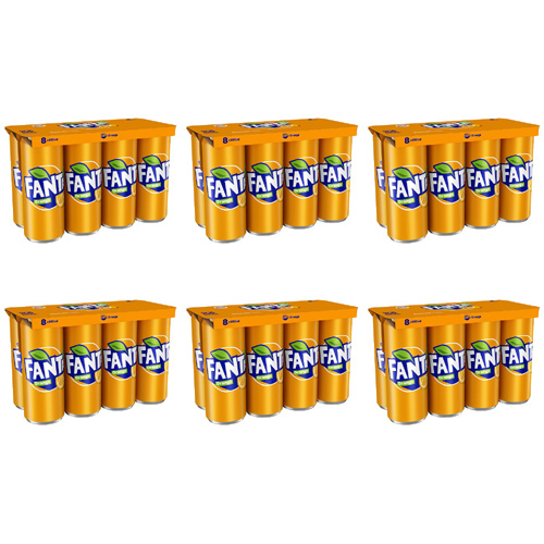 Fanta Orange 8 x 330ml (Bulk Buy Pack Of 6)