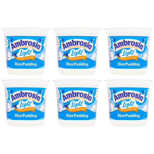 Ambrosia Light Rice Pudding Pot (Bulk Buy Pack Of 6)