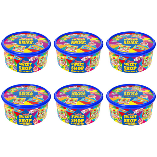 Swizzels Matlow Sweet Shop Favourites Tub (Bulk Buy Pack Of 6)