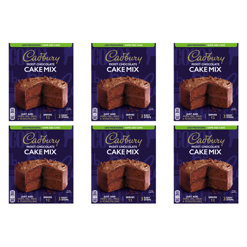 Cadbury Chocolate Sponge Mix (Bulk Buy Pack Of 6)