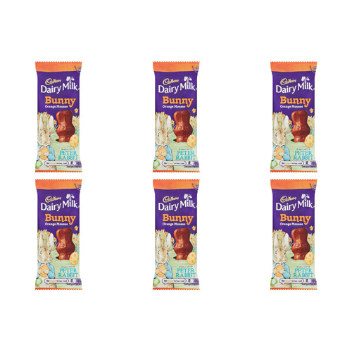 Cadbury Dairy Milk Bunny Orange Mousse (Bulk Buy Pack Of 6)