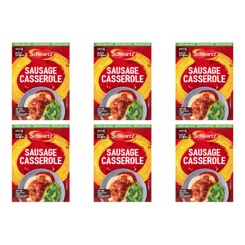 Schwartz Authentic Sausage Casserole (Bulk Buy Pack Of 6)