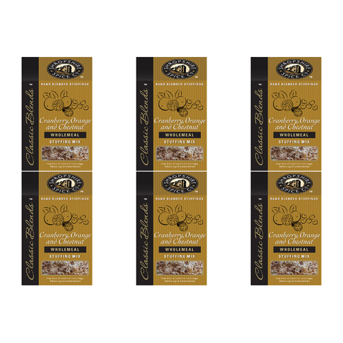 Shropshire Spice Cranberry Orange & Roast Chestnut Stuffing (Bulk Buy Pack Of 6)
