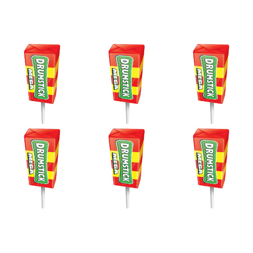 Swizzels Matlow Mega Drumstick Lollies (Bulk Buy Pack Of 6)