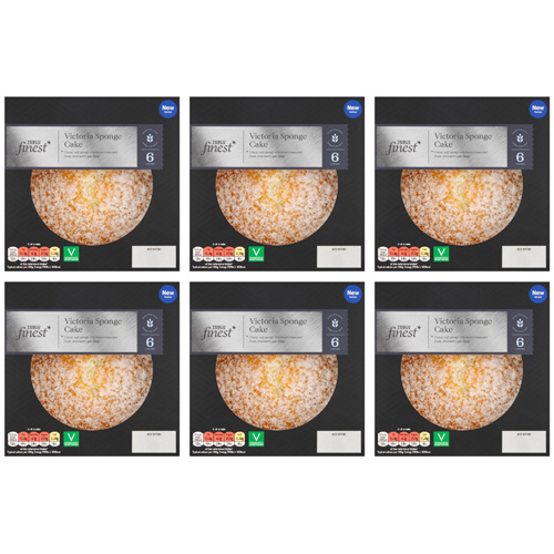 Tesco Finest Victoria Sponge Cake (Bulk Buy Pack Of 6)