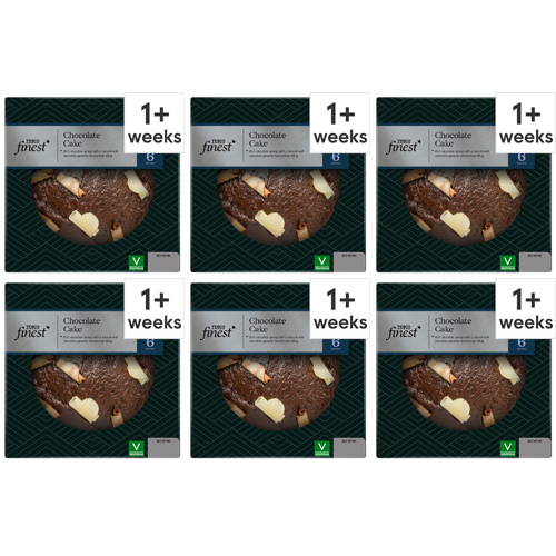 Tesco Finest Chocolate Cake 6 Servings (Bulk Buy Pack Of 6)