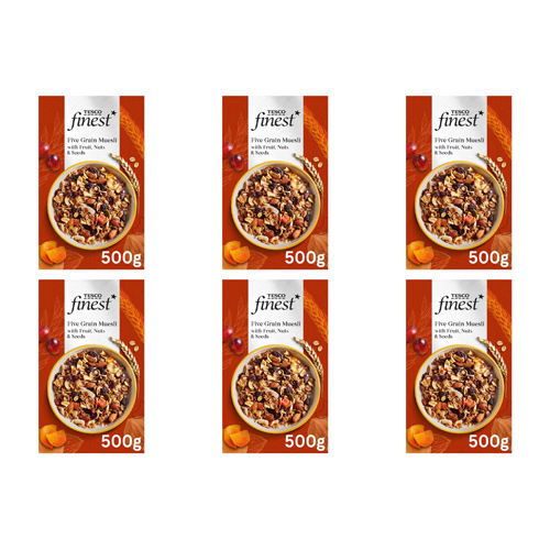 Tesco Finest Fruit Nut & Seed Muesli (Bulk Buy Pack Of 6)