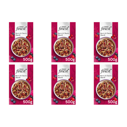 Tesco Finest Berry & Cherry Museli (Bulk Buy Pack Of 6)