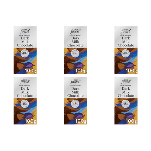 Tesco Finest 48% Dark Milk Chocolate (Bulk Buy Pack Of 6)