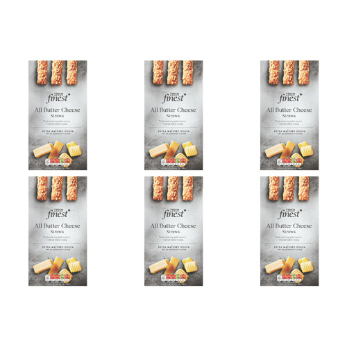 Tesco Finest All Butter Cheese Straws (Bulk Buy Pack Of 6)