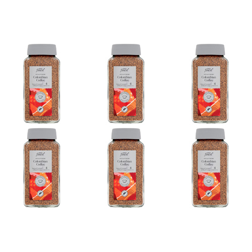 Tesco Finest Colombian Instant Coffee (Bulk Buy Pack Of 6)