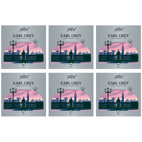 Tesco Finest 80 Earl Grey Tea Bags (Bulk Buy Pack Of 6)