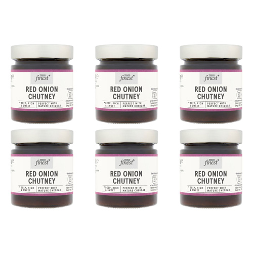 Tesco Finest Red Onion Chutney (Bulk Buy Pack Of 6)