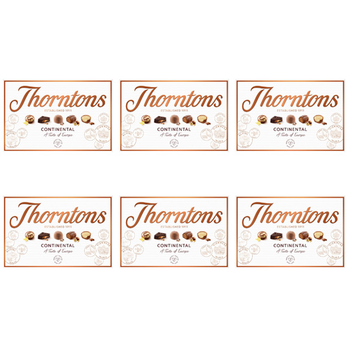 Thorntons Continental Selection Box (Bulk Buy Pack Of 6)