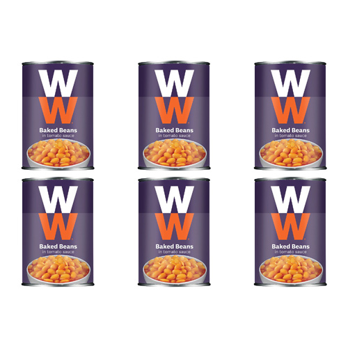 Heinz Weight Watchers Baked Beans Large Size (Bulk Buy Pack Of 6)