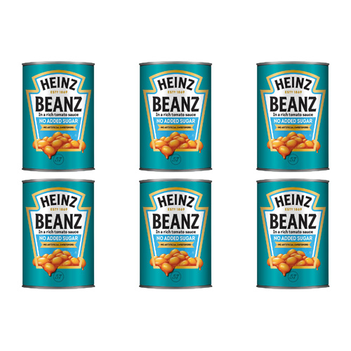 Heinz Reduced Sugar Baked Beans (Bulk Buy Pack Of 6)