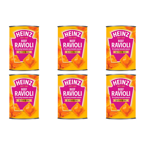 Heinz Ravioli in Tomato Sauce (Bulk Buy Pack Of 6)