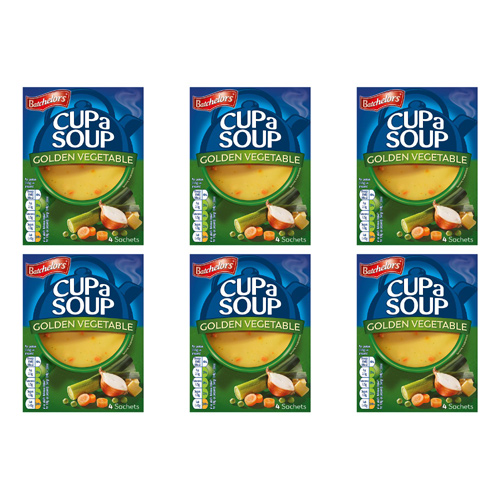 Batchelors Cup a Soup Golden Vegetable (Bulk Buy Pack Of 6)