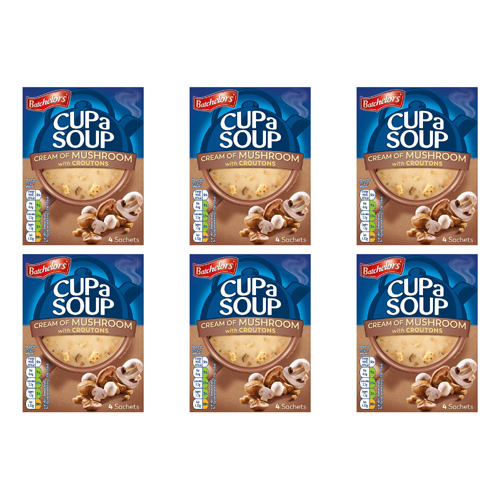 Batchelors Cup a Soup Cream Of Mushroom (Bulk Buy Pack Of 6)